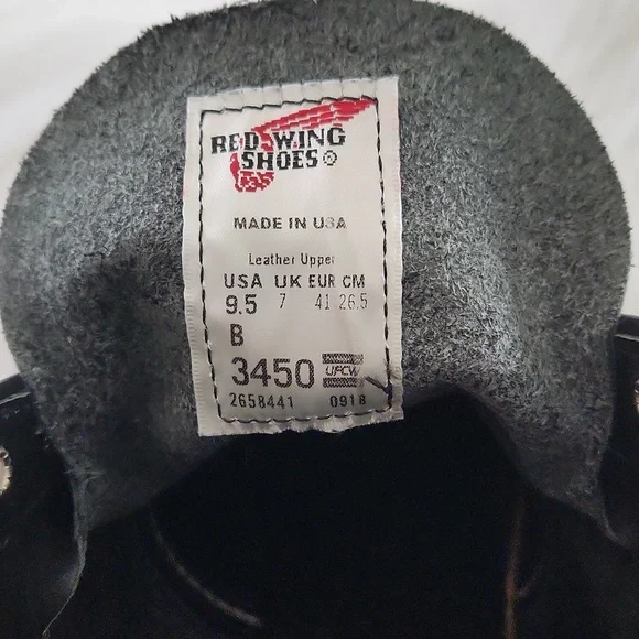 Red Wing Shoes Heritage 6 Inch Boots W9.5 Black - Picture 2 of 10